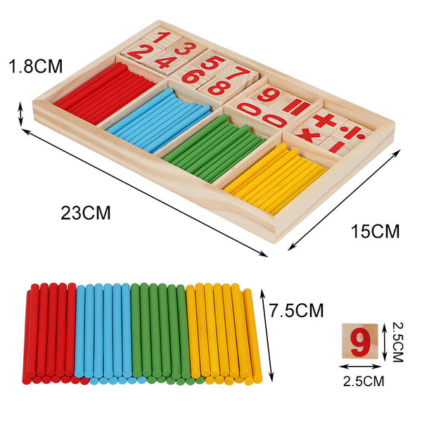 Wooden Math Toy for Early Education