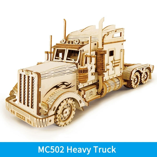 DIY 3D Wooden Puzzle Kits – Cars, Trains, Trucks!