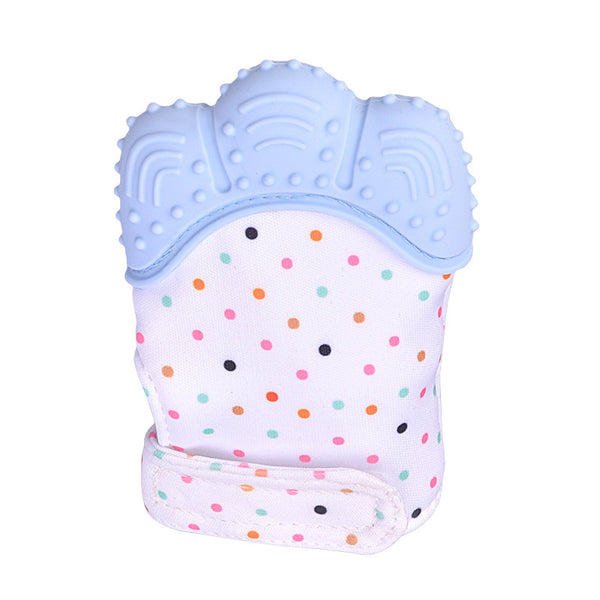 Baby Teether Glove light blue