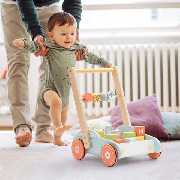 Multifunctional Wooden Baby Walker