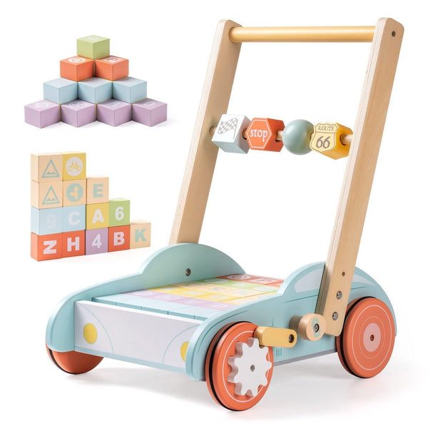 Multifunctional Wooden Baby Walker