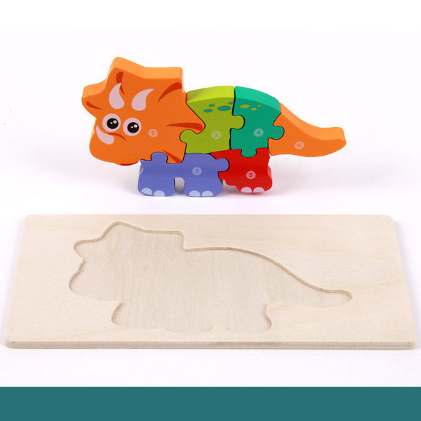 Montessori Wooden Dinosaur Blocks!