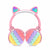 Cute Cat Push Pop Headphones For Kids