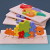 Montessori Wooden Dinosaur Blocks!