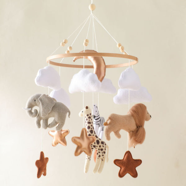 Baby Felt Animal Mobile for Your Baby's Crib